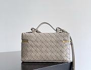 Fortok Bottega Veneta Bang Bang Intrecciato Vanity Bag Beige 22*12.5*5cm - 3