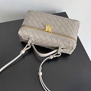 Fortok Bottega Veneta Bang Bang Intrecciato Vanity Bag Beige 22*12.5*5cm - 5