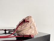 Fortok Bottega Veneta Concert Pouch Pink Beige/Red 18.5*11.5*8.5cm - 3