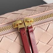 Fortok Bottega Veneta Concert Pouch Pink Beige/Red 18.5*11.5*8.5cm - 6
