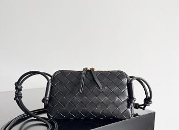 Fortok Bottega Veneta Concert Pouch Black 18.5*11.5*8.5cm 