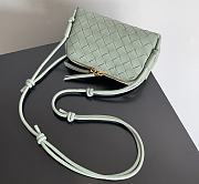 Fortok Bottega Veneta Concert Pouch Green Mint 18.5*11.5*8.5cm   - 5