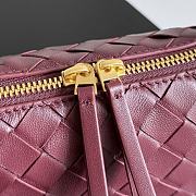 Fortok Bottega Veneta Concert Pouch Burgundy 18.5*11.5*8.5cm  - 5