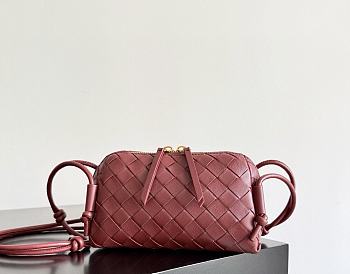 Fortok Bottega Veneta Concert Pouch Red 18.5*11.5*8.5cm 