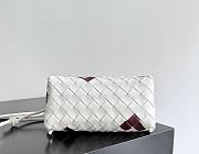 Fortok Bottega Veneta Concert Pouch White With Red Heart 18.5*11.5*8.5cm  - 2