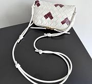 Fortok Bottega Veneta Concert Pouch White With Red Heart 18.5*11.5*8.5cm  - 4