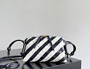 Fortok Bottega Veneta Concert Pouch Navy Blue/White 18.5*11.5*8.5cm  - 1