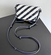 Fortok Bottega Veneta Concert Pouch Navy Blue/White 18.5*11.5*8.5cm  - 5