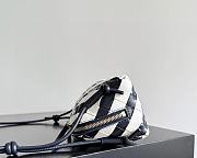Fortok Bottega Veneta Concert Pouch Navy Blue/White 18.5*11.5*8.5cm  - 6
