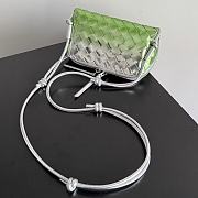 Fortok Bottega Veneta Concert Pouch Fresh Mint/ Silver 18.5*11.5*8.5cm  - 3