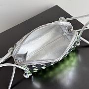 Fortok Bottega Veneta Concert Pouch Fresh Mint/ Silver 18.5*11.5*8.5cm  - 6