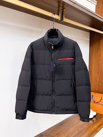 Fortok Prada Re-Nylon puffer jacket in black