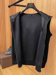 Fortok Prada Sleeveless Drawstring Jacket Black  - 3