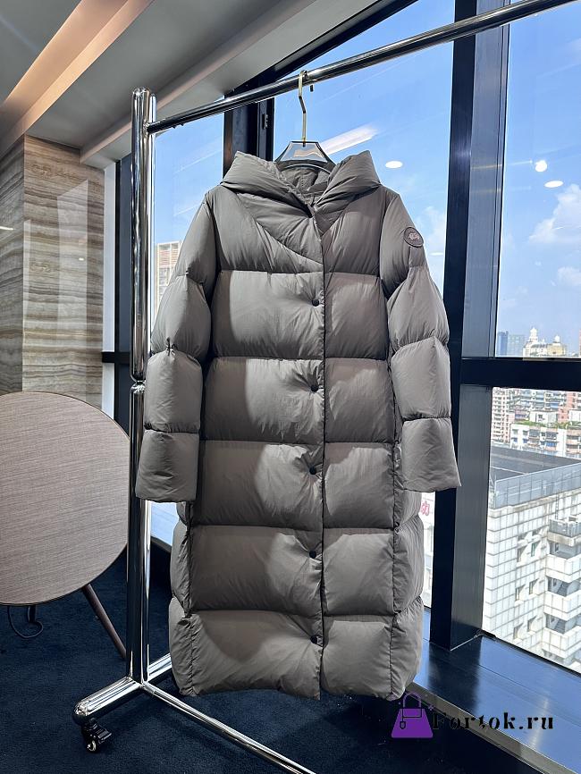 Fortok Canada Goose Winter Long Jacket Brown  - 1