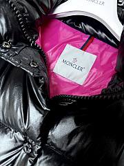 Fortok Moncler Cavettaz long down jacket Black/Pink - 5
