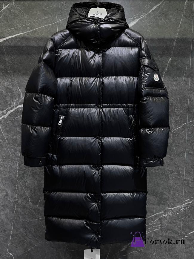 Fortok Moncler Cavettaz long down jacket Black - 1