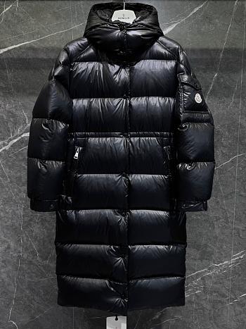 Fortok Moncler Cavettaz long down jacket Black
