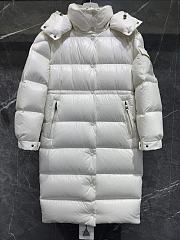 Fortok Moncler Cavettaz long down jacket White - 1