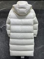 Fortok Moncler Cavettaz long down jacket White - 3