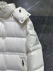 Fortok Moncler Cavettaz long down jacket White - 5