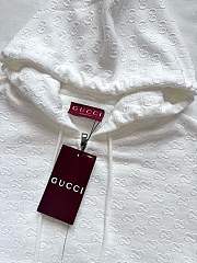 Fortok Gucci 25SS Embossed GG Technical Jersey White Jacket - 4