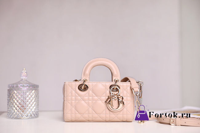 Fortok Dior Micro D-joy Powder Pink 16 x 9 x 5 cm - 1