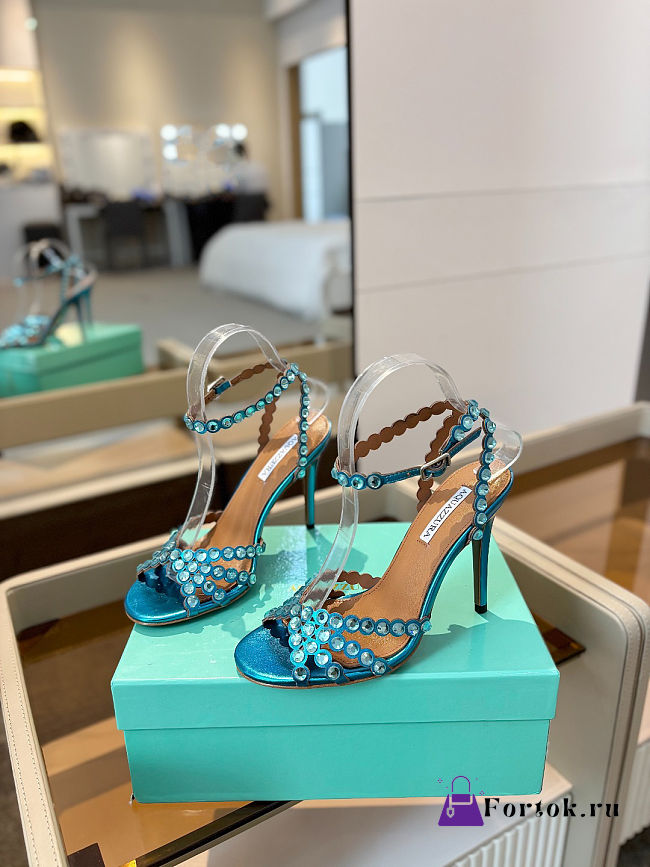 Fortok Tequila Sandal 105 Shiny Blue - 1