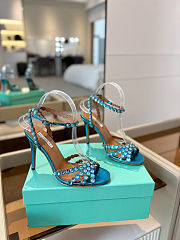 Fortok Tequila Sandal 105 Shiny Blue - 4