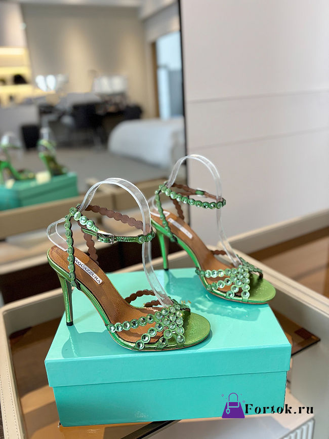 Fortok Tequila Sandal 105 Shiny Green - 1