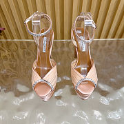 Fortok Aquazzura Be Mine Plateau 130 sandals Rose Gold 13.5cm heels - 4