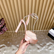 Fortok Aquazzura Be Mine Plateau 130 sandals Rose Gold 13.5cm heels - 3