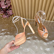 Fortok Aquazzura Be Mine Plateau 130 sandals Gold 13.5cm heels - 5