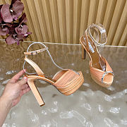 Fortok Aquazzura Be Mine Plateau 130 sandals Gold 13.5cm heels - 4