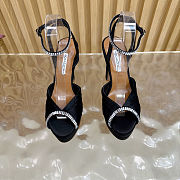 Fortok Aquazzura Be Mine Plateau 130 sandals Black 13.5cm heels - 3