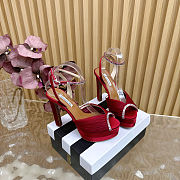 Fortok Aquazzura Be Mine Plateau 130 sandals Red 13.5cm heels - 2