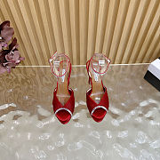 Fortok Aquazzura Be Mine Plateau 130 sandals Red 13.5cm heels - 3