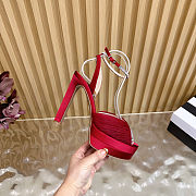 Fortok Aquazzura Be Mine Plateau 130 sandals Red 13.5cm heels - 5