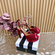 Fortok Aquazzura Be Mine Plateau 130 sandals Red 13.5cm heels - 6
