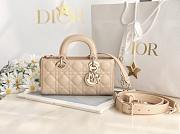 Fortok Dior Small Lady D-Joy Bag Powder Beige 22 x 11 x 6 cm  - 1