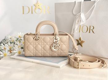 Fortok Dior Small Lady D-Joy Bag Powder Beige 22 x 11 x 6 cm 