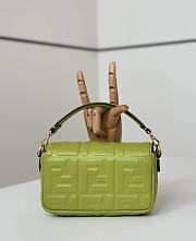 Fortok Fendi Baguette FF Logo Banana Green 19×5×12cm - 5