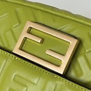Fortok Fendi Baguette FF Logo Banana Green 19×5×12cm - 3