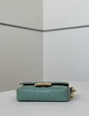 Fortok Fendi Baguette FF Logo Banana Blue 19×5×12cm - 6