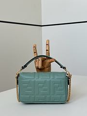 Fortok Fendi Baguette FF Logo Banana Blue 19×5×12cm - 5
