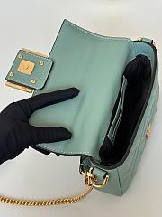 Fortok Fendi Baguette FF Logo Banana Blue 19×5×12cm - 3