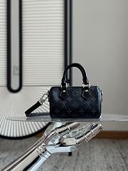 Fortok Louis Vuitton Nana Speedy Black In Silver Hardware 10 x 7.5 x 16cm - 1