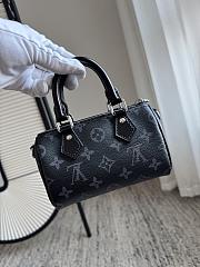 Fortok Louis Vuitton Nana Speedy Black In Silver Hardware 10 x 7.5 x 16cm - 6