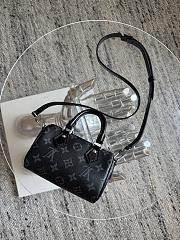 Fortok Louis Vuitton Nana Speedy Black In Silver Hardware 10 x 7.5 x 16cm - 4
