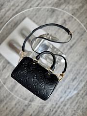 Fortok Louis Vuitton Nano Speedy Black In Gold Hardware 10 x 7.5 x 16cm - 6