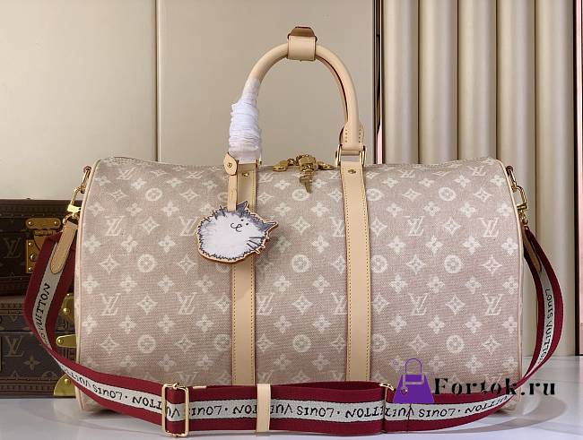 Fortok Louis Vuitton Keepall Bandoulière 45 Meowgram 27 x 20 x 45 cm - 1
